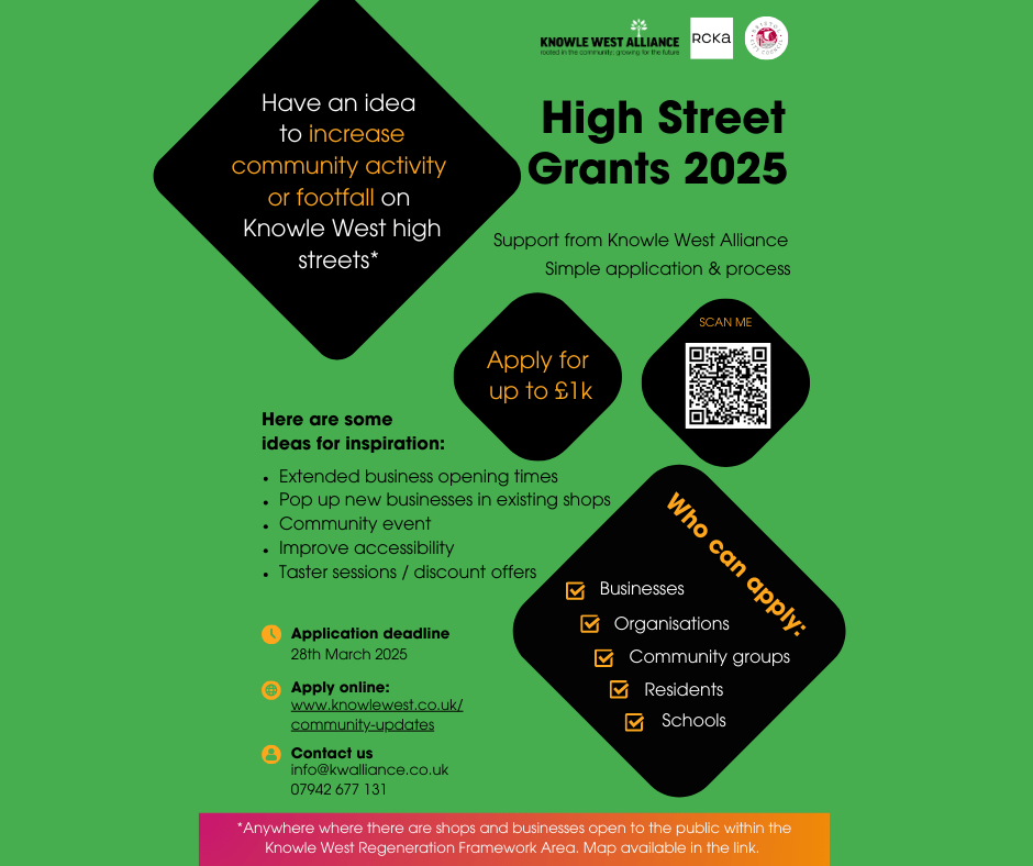New High Street Grants of up to&nbsp;£1000